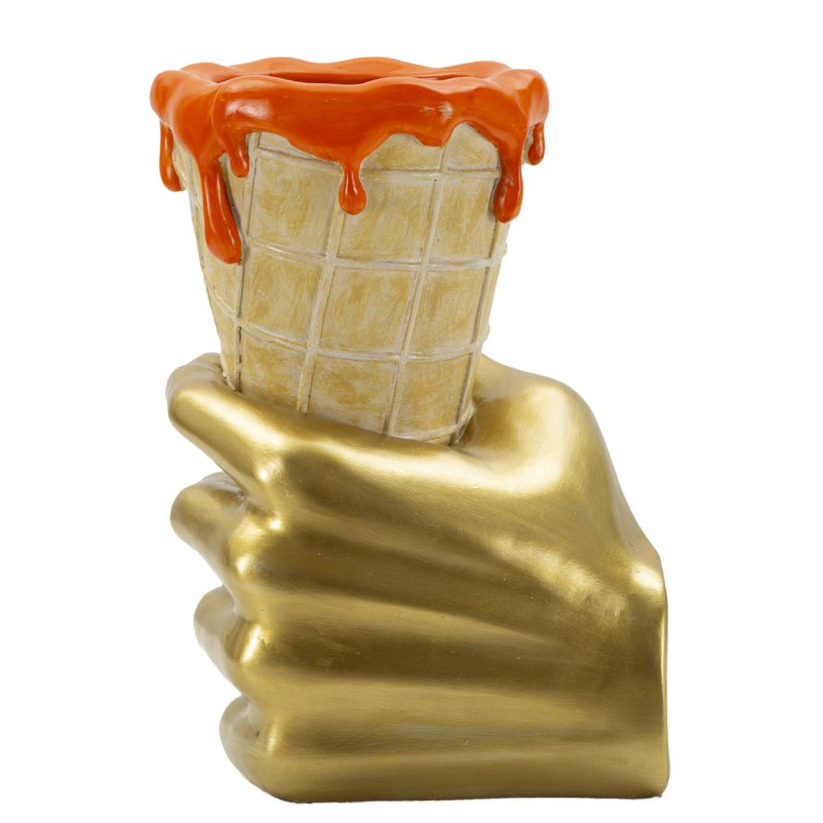 Kendra Home - Scultura Gelato, Multicolore, 18x16x26 cm