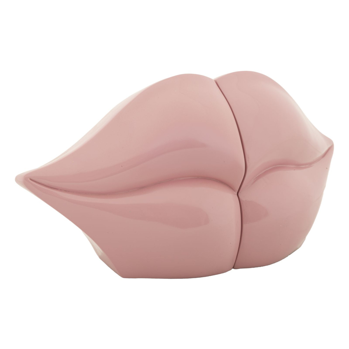 Kendra Home - Scultura Bocca, Rosa, 27x9x13 cm