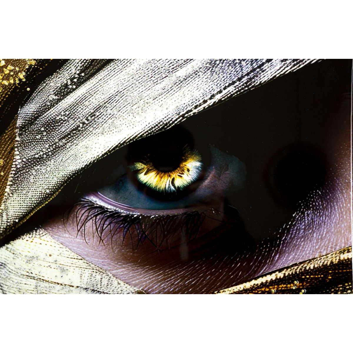 Kendra Home - Stampa su Tela Viso, Multicolore, 102x52x4 cm