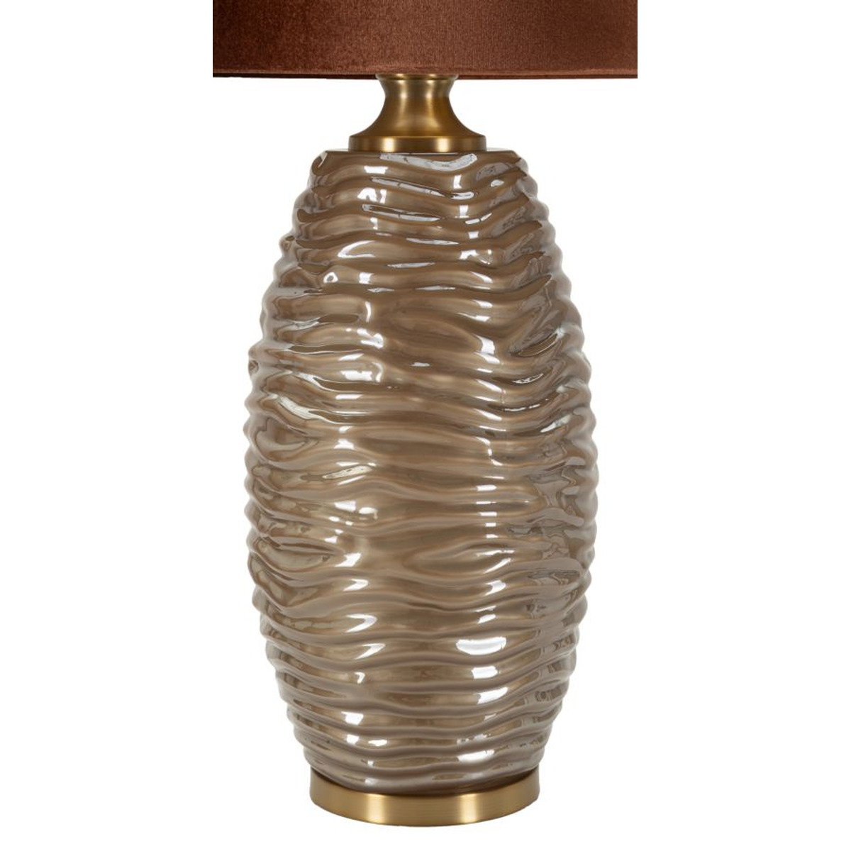 Kendra Home - Lampada da Tavolo VKH734, Marrone, 79x45,5x45,5 cm