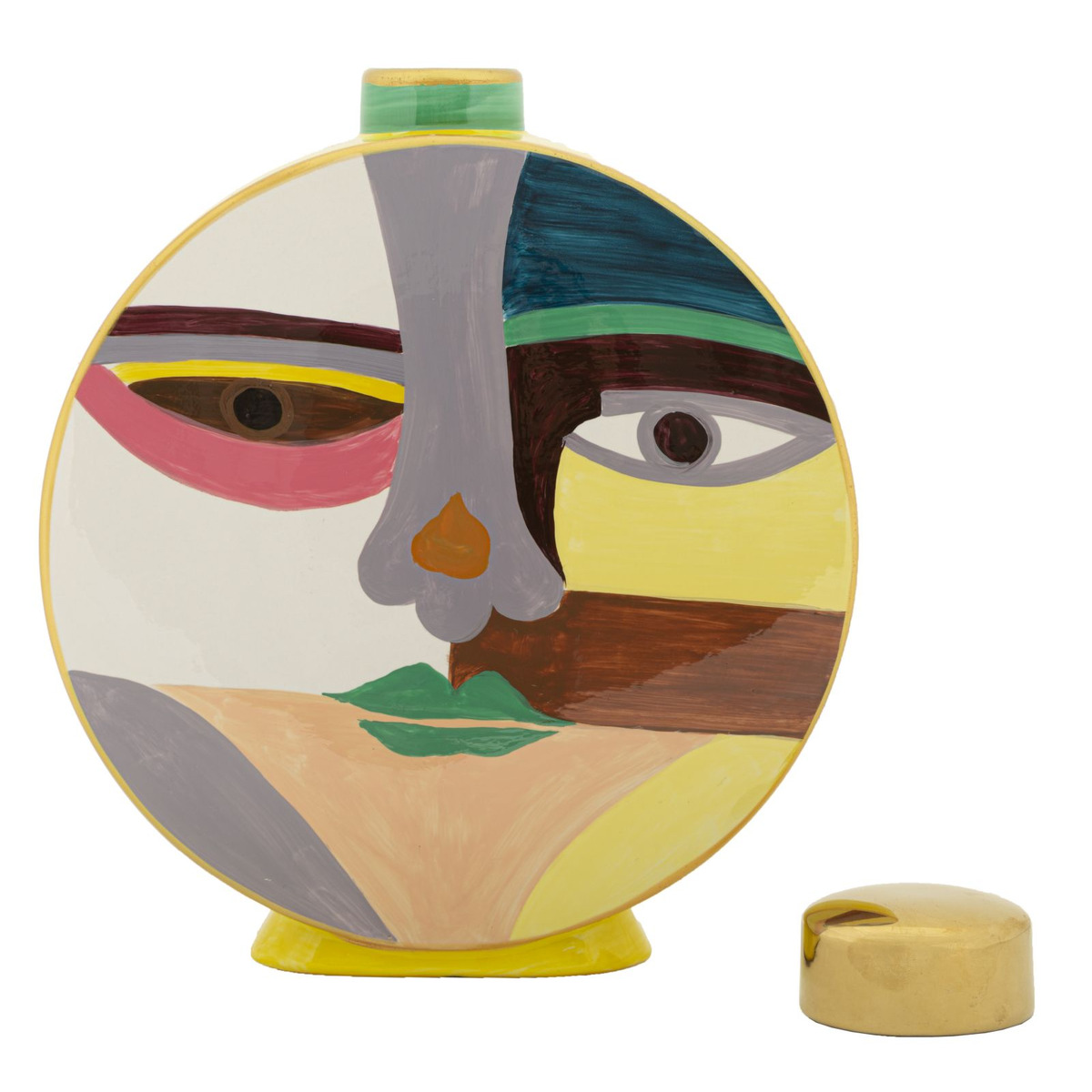 Kendra Home - Vaso Decorativo VKH839, Multicolore, 28x9x33 cm