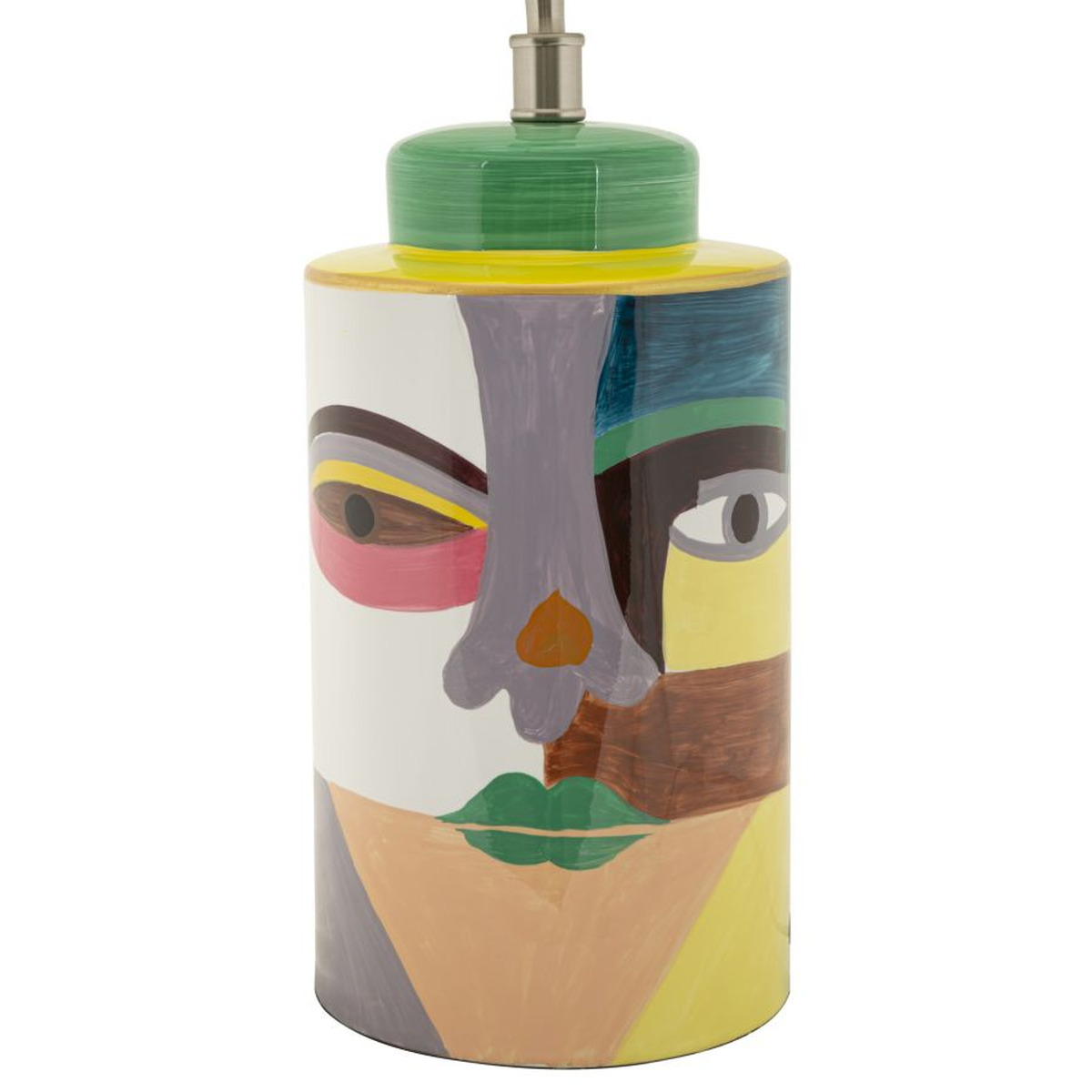 Kendra Home - Lampada da Tavolo Astratto, Multicolore, 40x40x65 cm