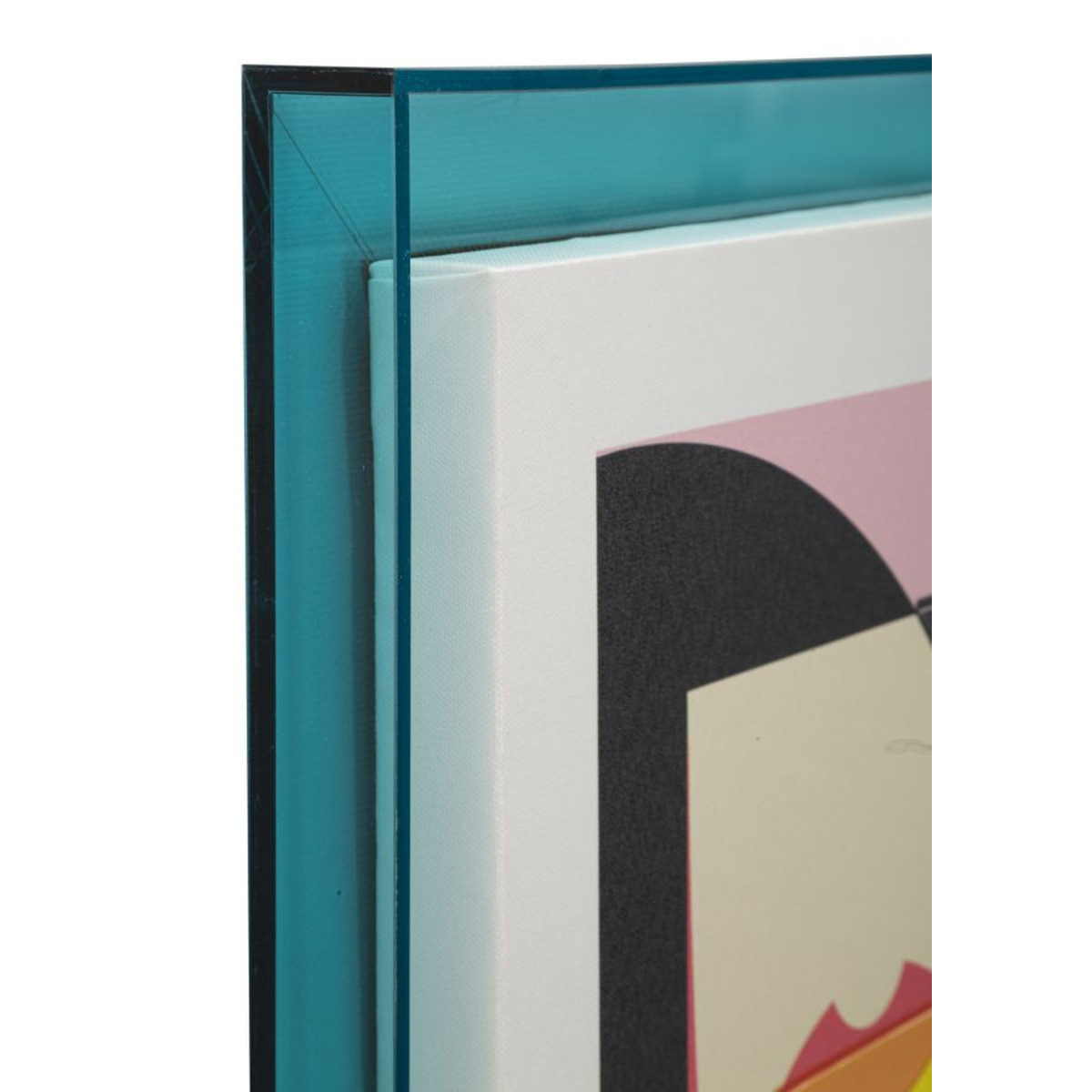 Kendra Home - Stampa su Tela con Cornice Psicadelico 4, Multicolore, 50x3,3x70 cm