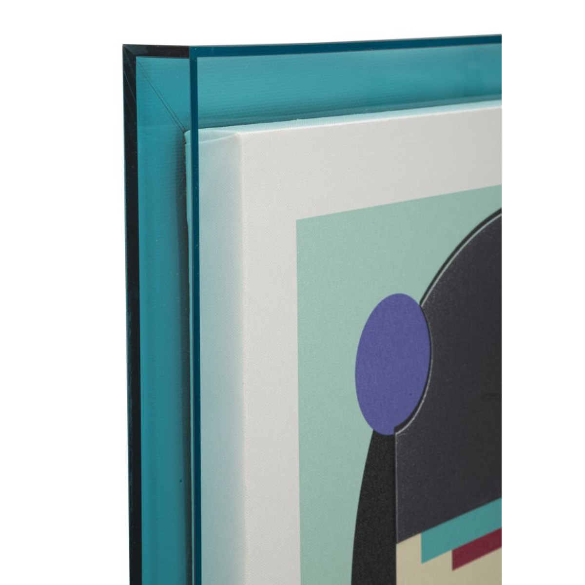 Kendra Home - Stampa su Tela con Cornice Psicadelico 5, Multicolore, 50x3,3x70 cm