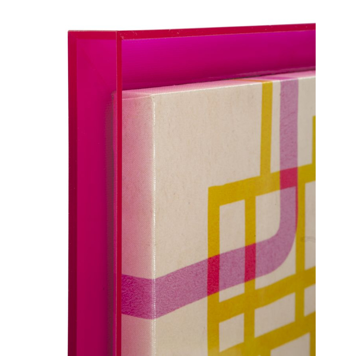 Kendra Home - Stampa su Tela con Cornice Psicadelico 2, Multicolore, 60x3,3x80 cm