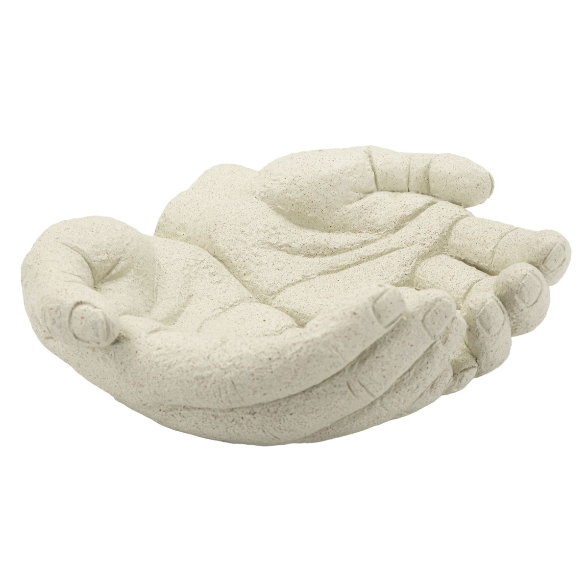 Kendra Home - Vassoio Mani, Beige, 22,7x20x7,3 cm