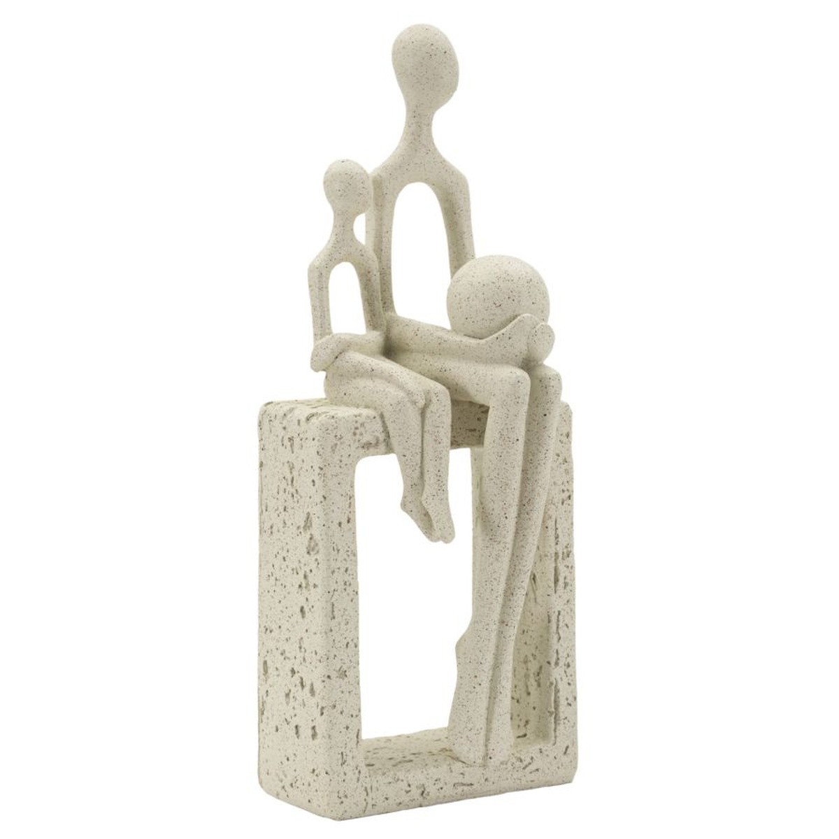 Kendra Home - Sculpture People 2, Beige, 10x7,5x26 cm