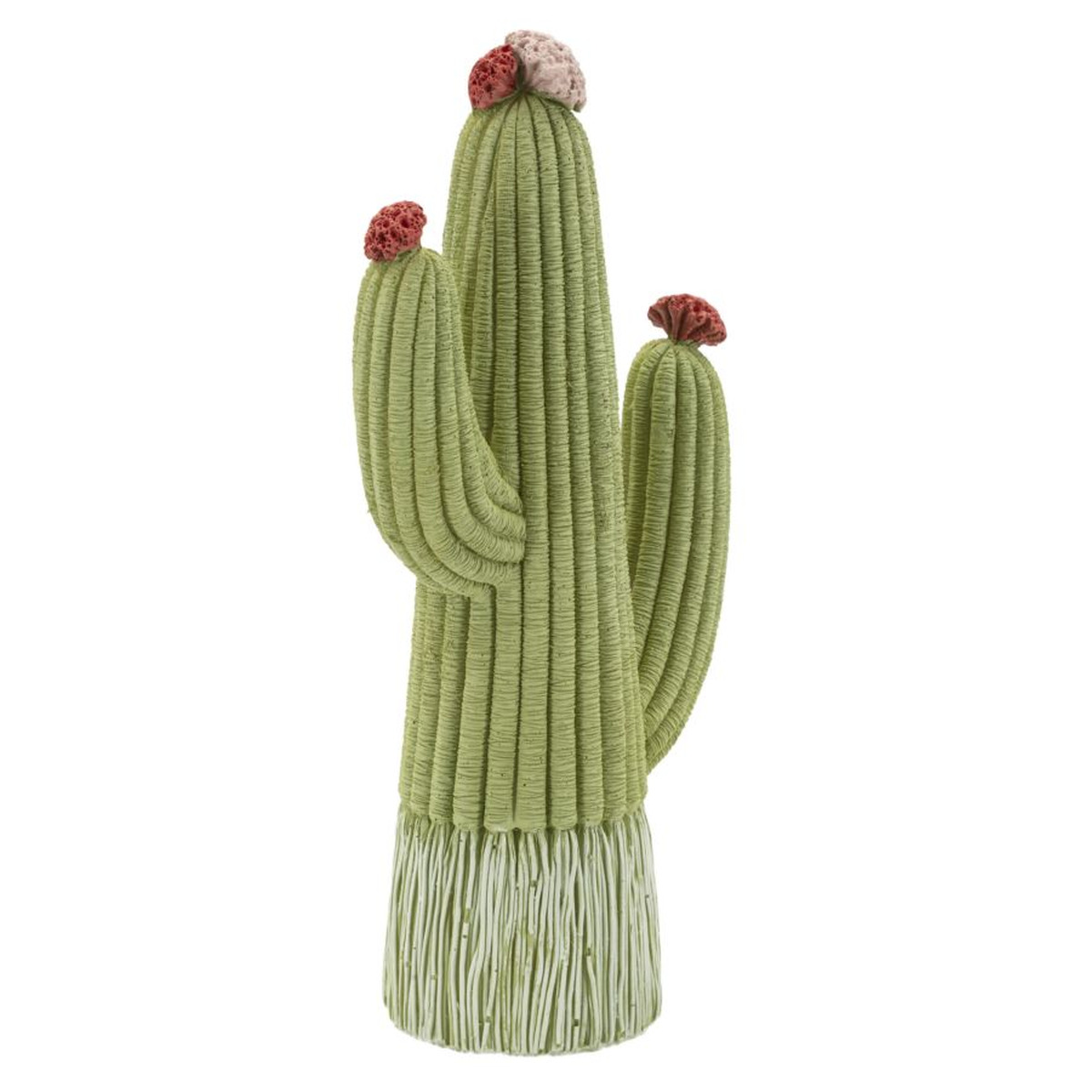 Kendra Home - Scultura Cactus 1, Multicolore, 13x7x25 cm