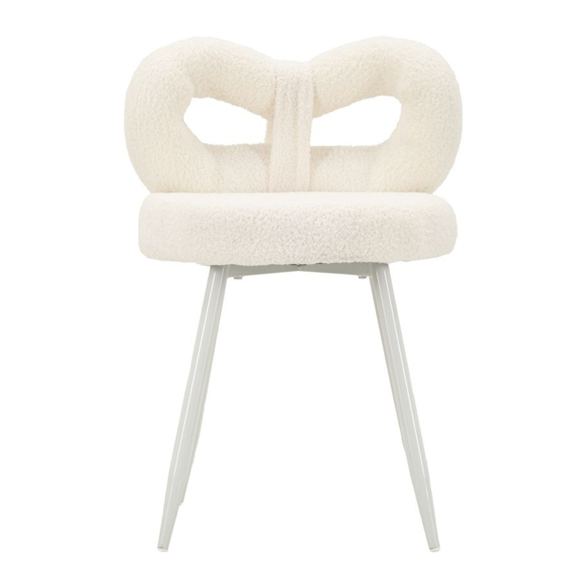 Kendra Home - Sedia Fiocco, Bianco, 40x40x67 cm