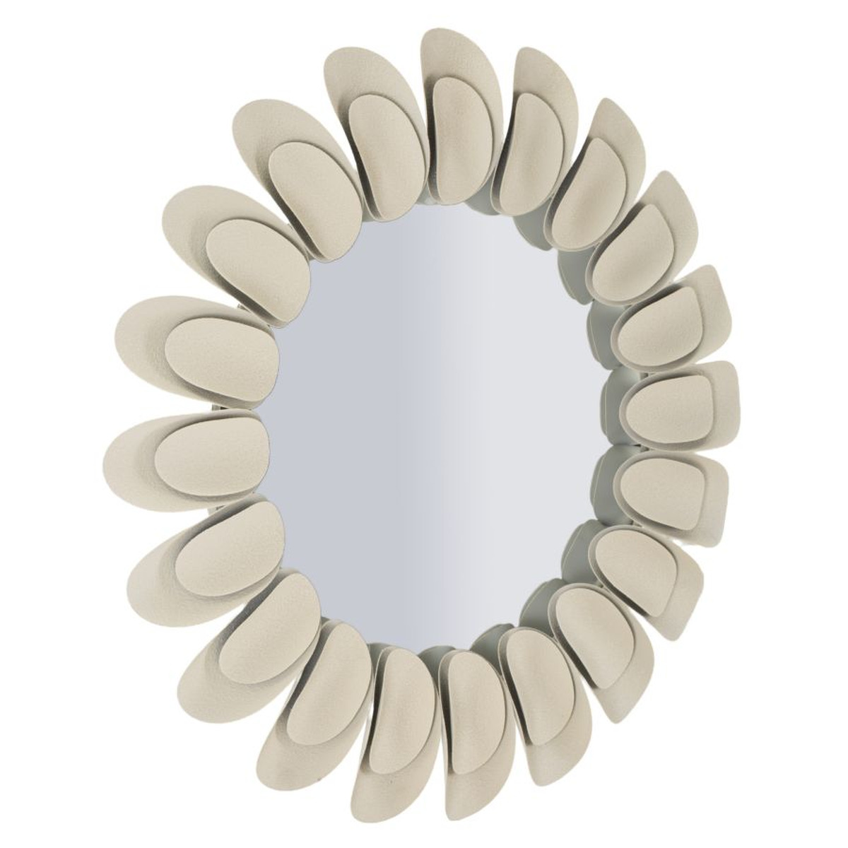 Kendra Home - Specchio con Cornice VKH781, Beige, 85x85x6 cm