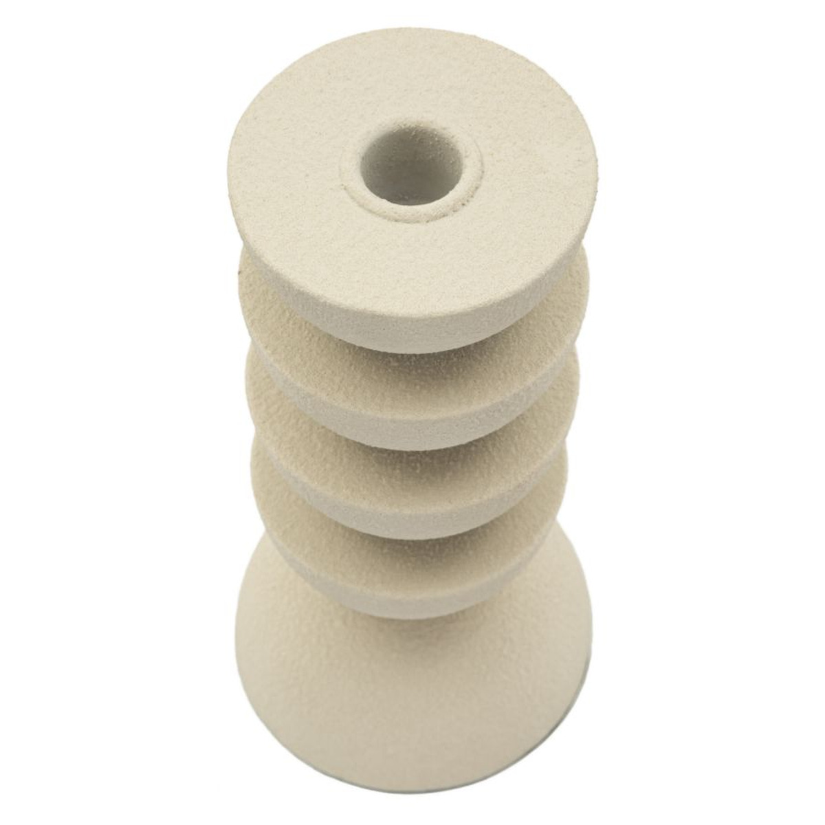 Kendra Home - Portacandela VKH740, Beige, 10x10x21 cm