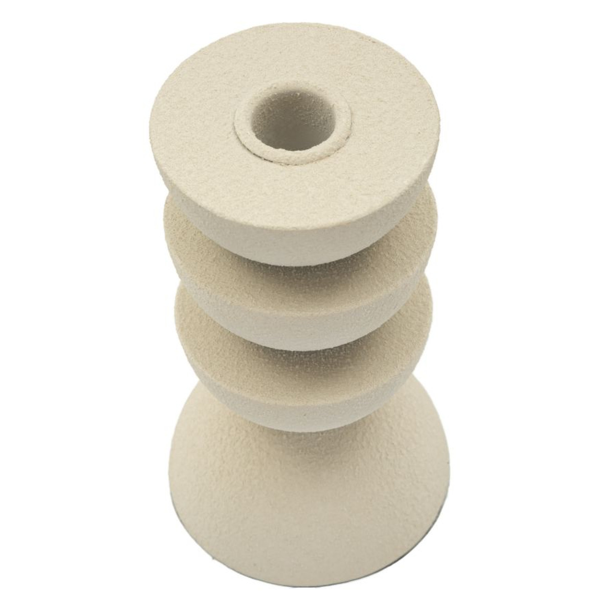 Kendra Home - Portacandela VKH742, Beige, 9x9x15 cm