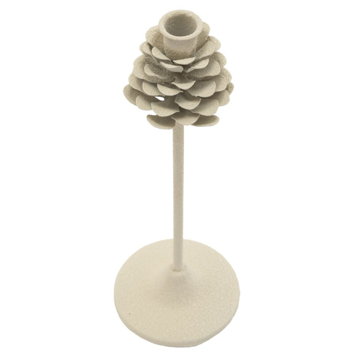 Kendra Home - Candle Holder VKH741, Beige, 11,5x11,5x33,5 cm