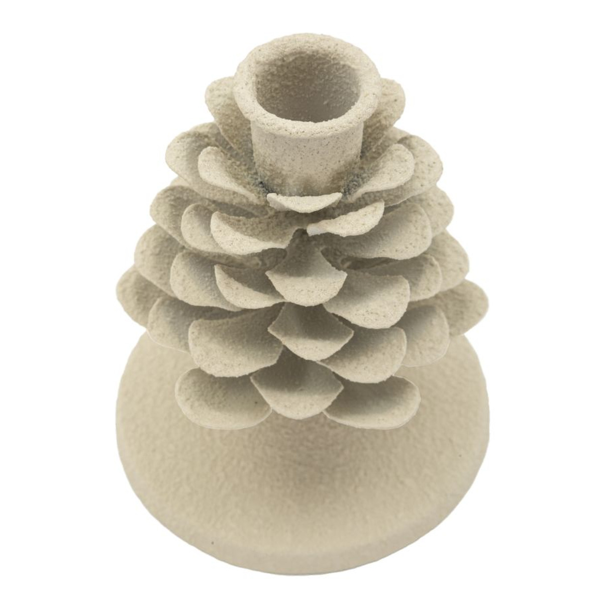 Kendra Home - Candle Holder VKH748, Beige, 9,5x9,5x11,5 cm