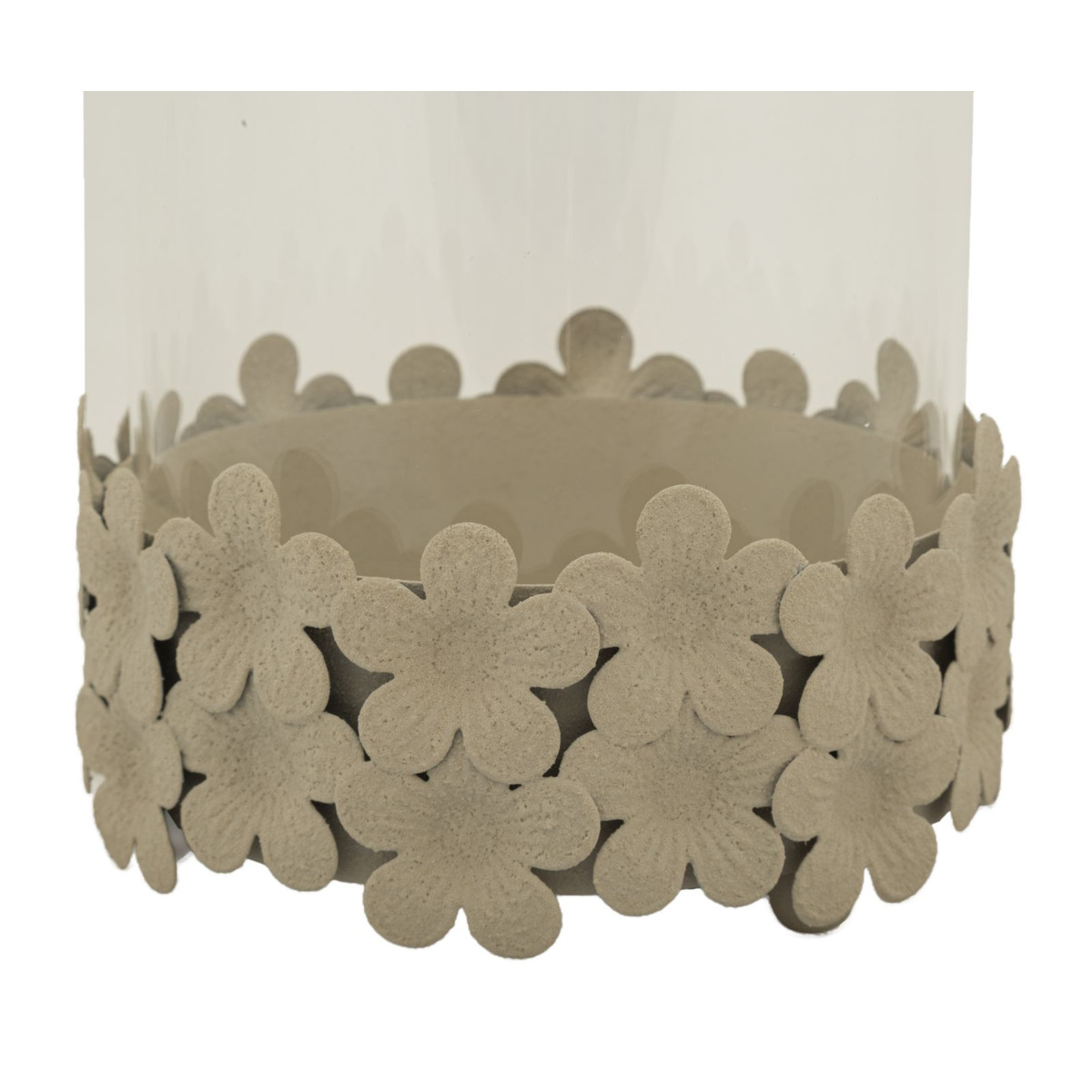 Kendra Home - Candle Holder VKH744, Beige, 14x14x21 cm