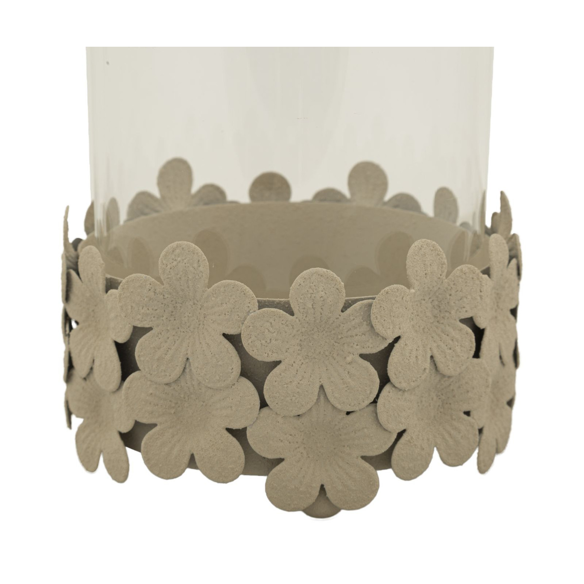 Kendra Home - Candle Holder VKH749, Beige, 12x12x16 cm