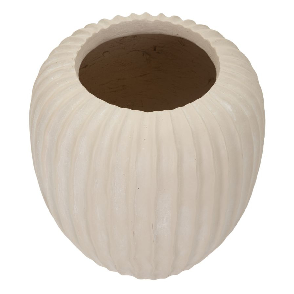 Kendra Home - Vaso Decorativo VKH835, Beige, 26,5x26,5x26 cm