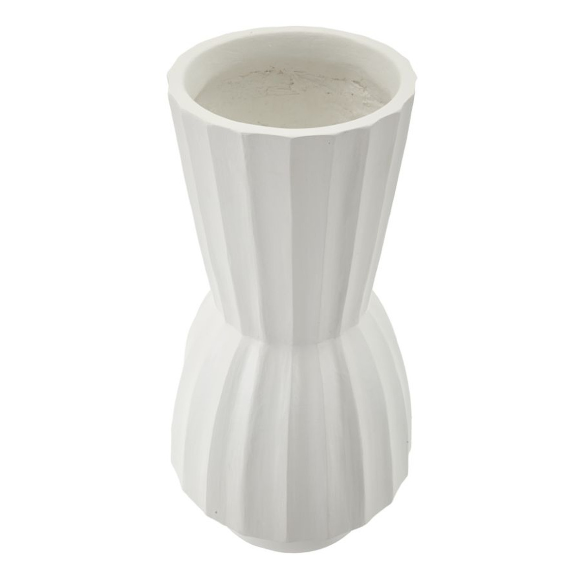 Kendra Home - Vaso Decorativo VKH828, Bianco, 25x25x50 cm