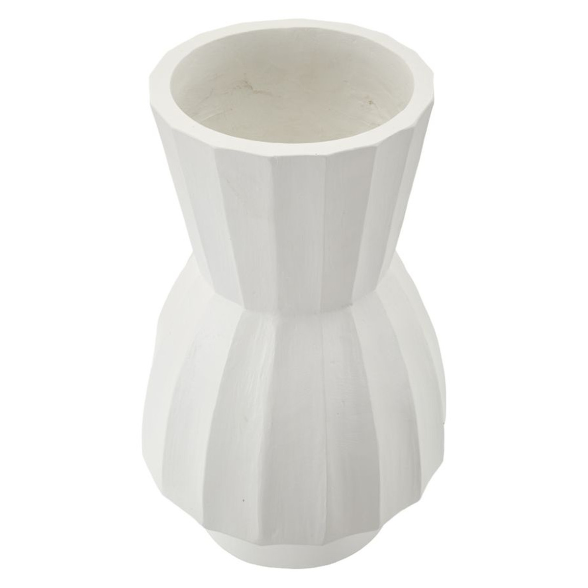 Kendra Home - Vaso Decorativo VKH827, Bianco, 24x24x41 cm