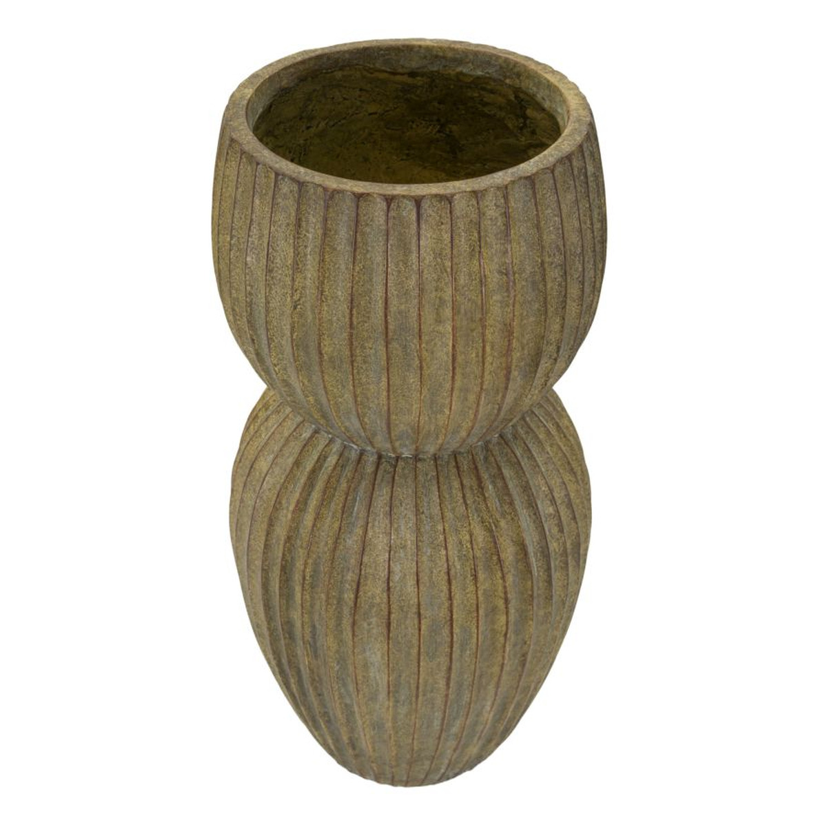 Kendra Home - Vaso Decorativo VKH825, Verde, 25x25x52,5 cm