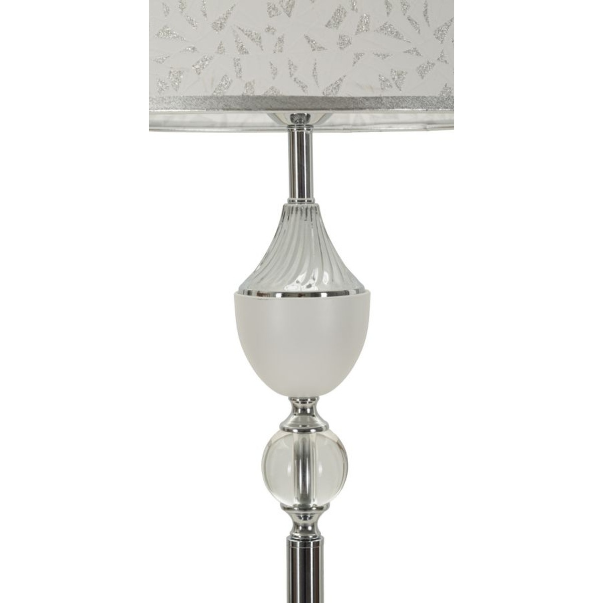 Kendra Home - Lampada da Terra VKH906, Argento, 40x40x158 cm