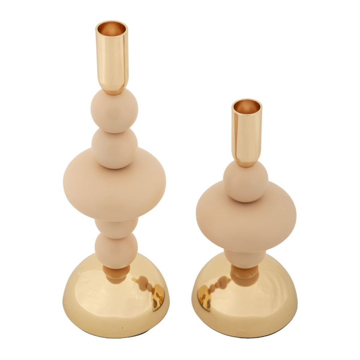 Kendra Home - Portacandela VKH926, Oro, 10x10x30 cm