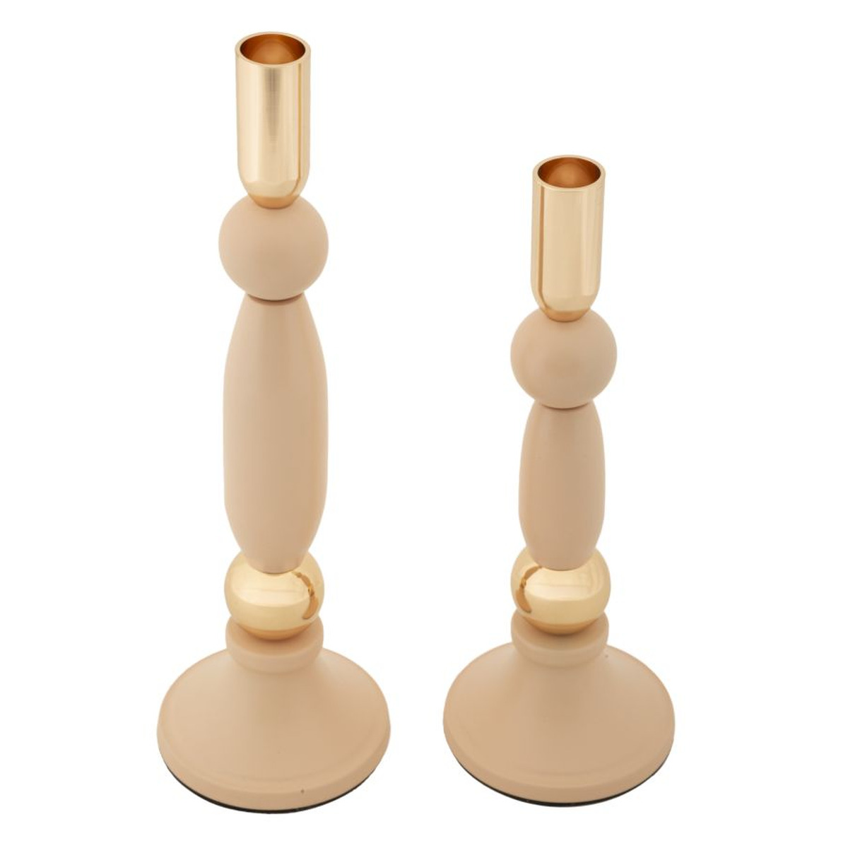 Kendra Home - Portacandela VKH942, Oro, 9,5x9,5x30 cm