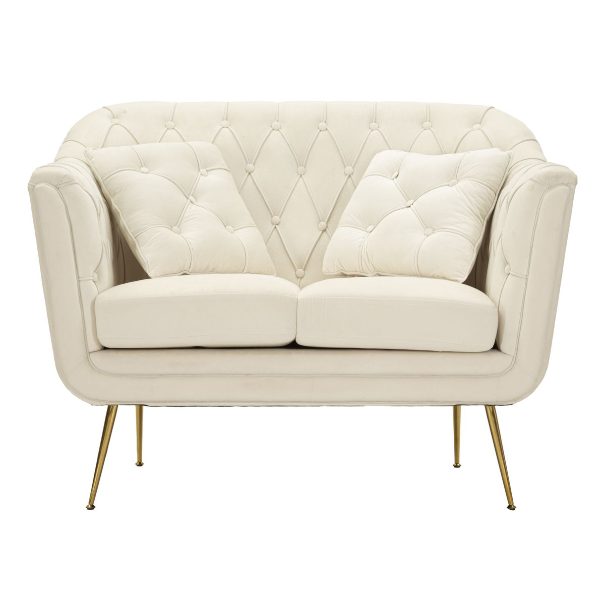 Kendra Home - Divano VKH894, Beige, 130x83x91 cm