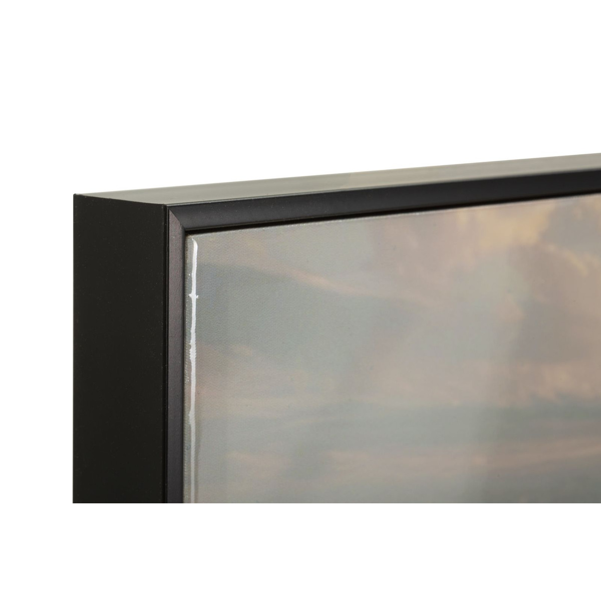 Kendra Home - Stampa su Tela con Cornice Mare 1, Multicolore, 152x4x52 cm