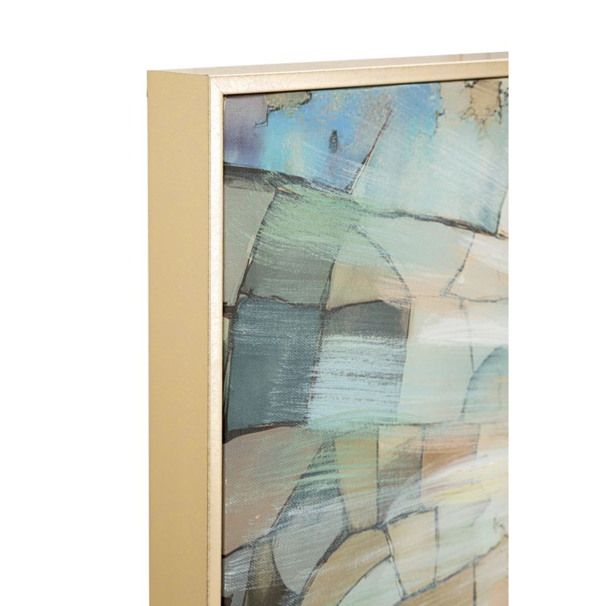 Kendra Home - Stampa su Tela con Cornice Natività, Multicolore, 122x4x82 cm