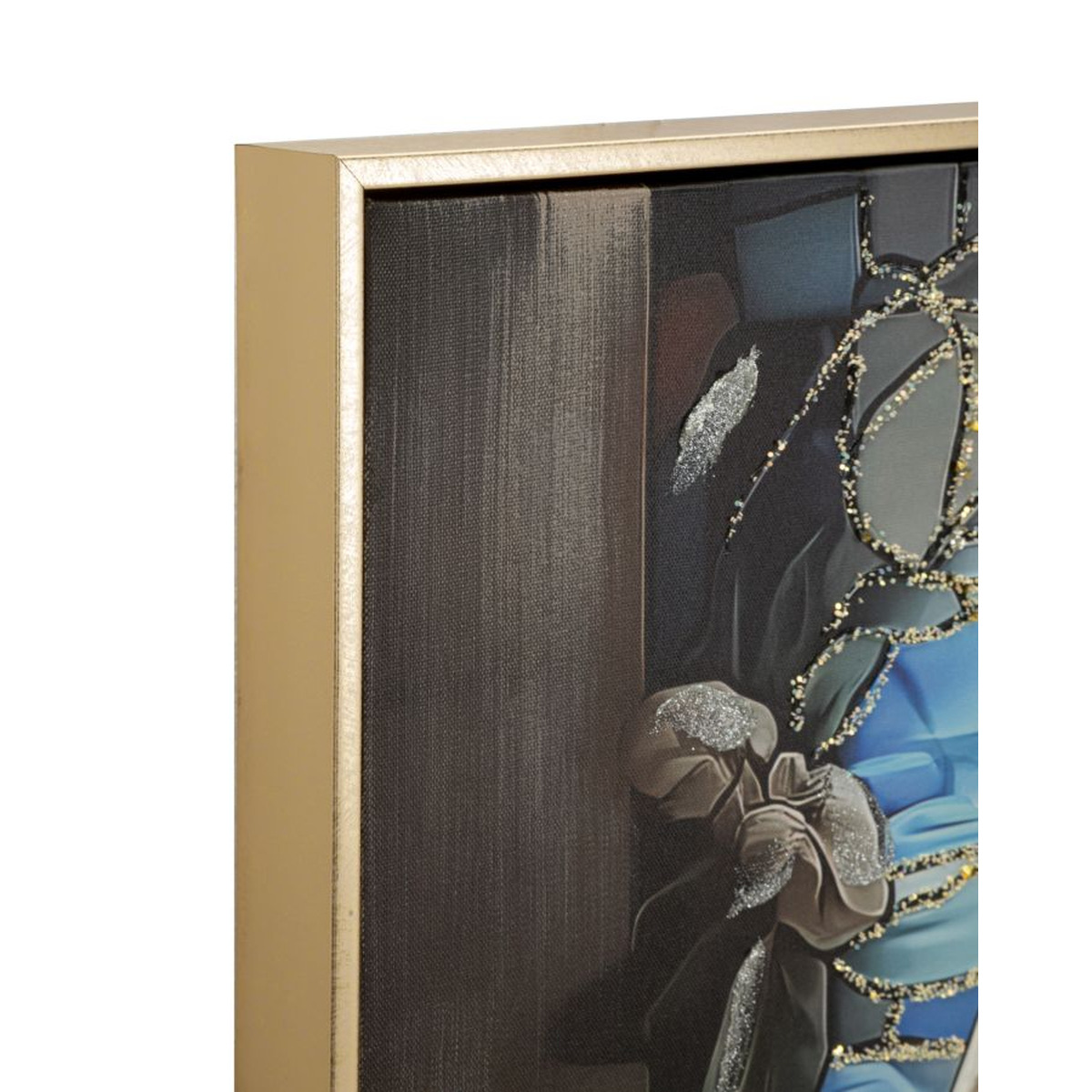 Kendra Home - Stampa su Tela con Cornice Natività, Multicolore, 102x4x72 cm