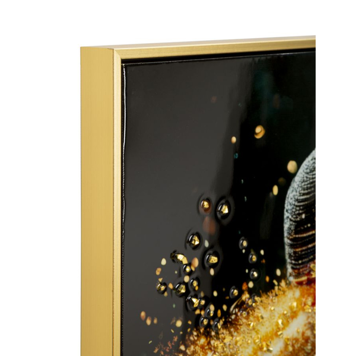 Kendra Home - Stampa su Tela con Cornice Donna 10, Multicolore, 62x3,5x92 cm