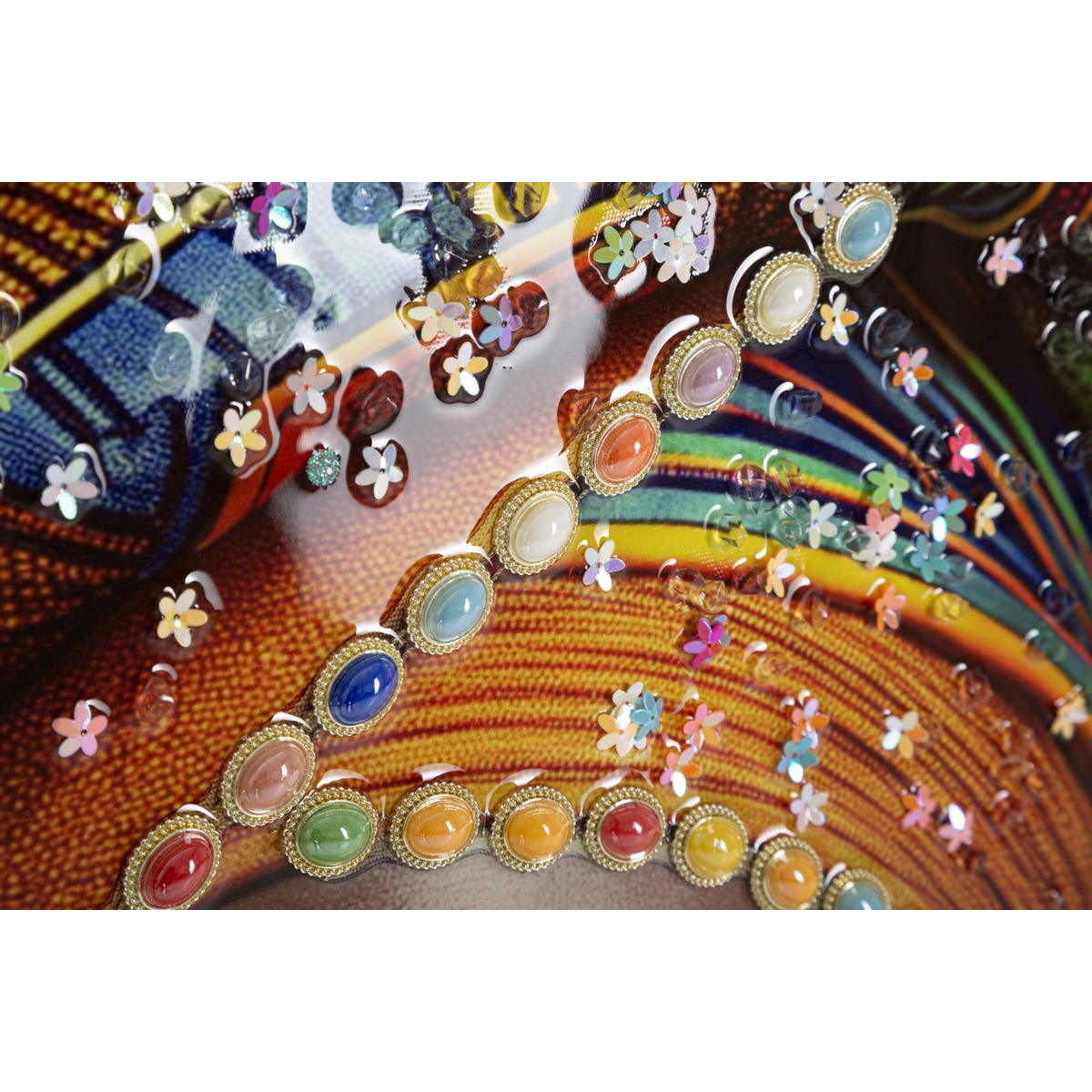 Kendra Home - Stampa su Tela con Cornice Africa 28, Multicolore, 60x4x120 cm