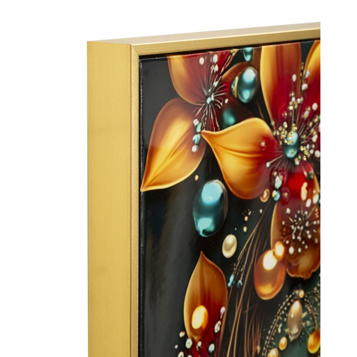 Kendra Home - Stampa su Tela con Cornice Farfalla 101, Multicolore, 70x4x100 cm