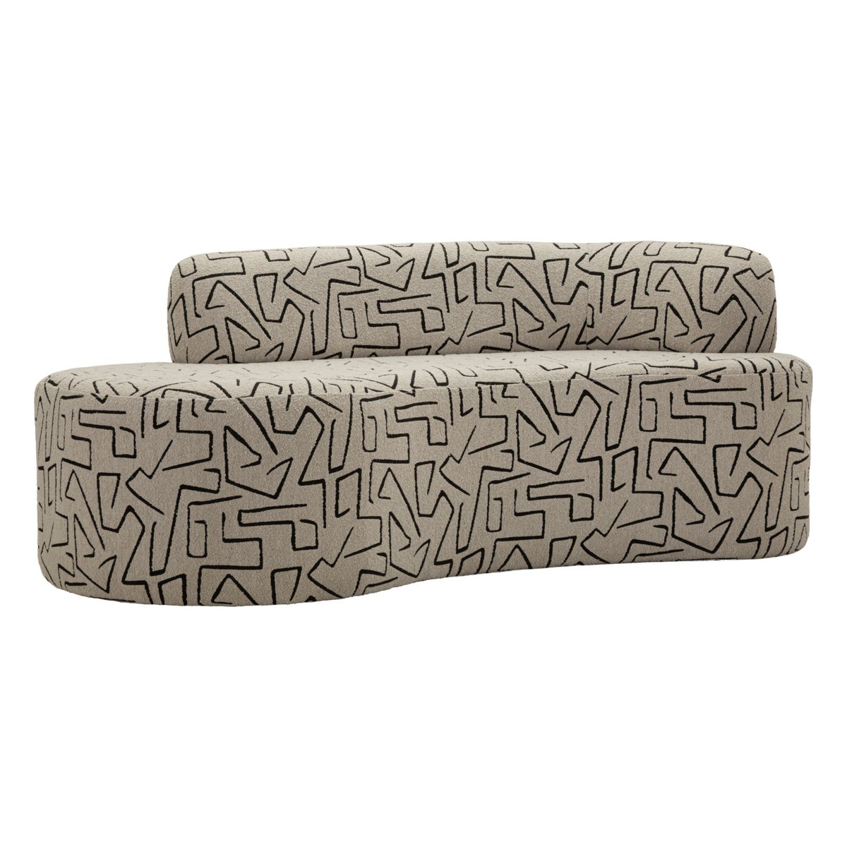 Kendra Home - Divano VKH1064, Multicolore, 176x91,5x69 cm