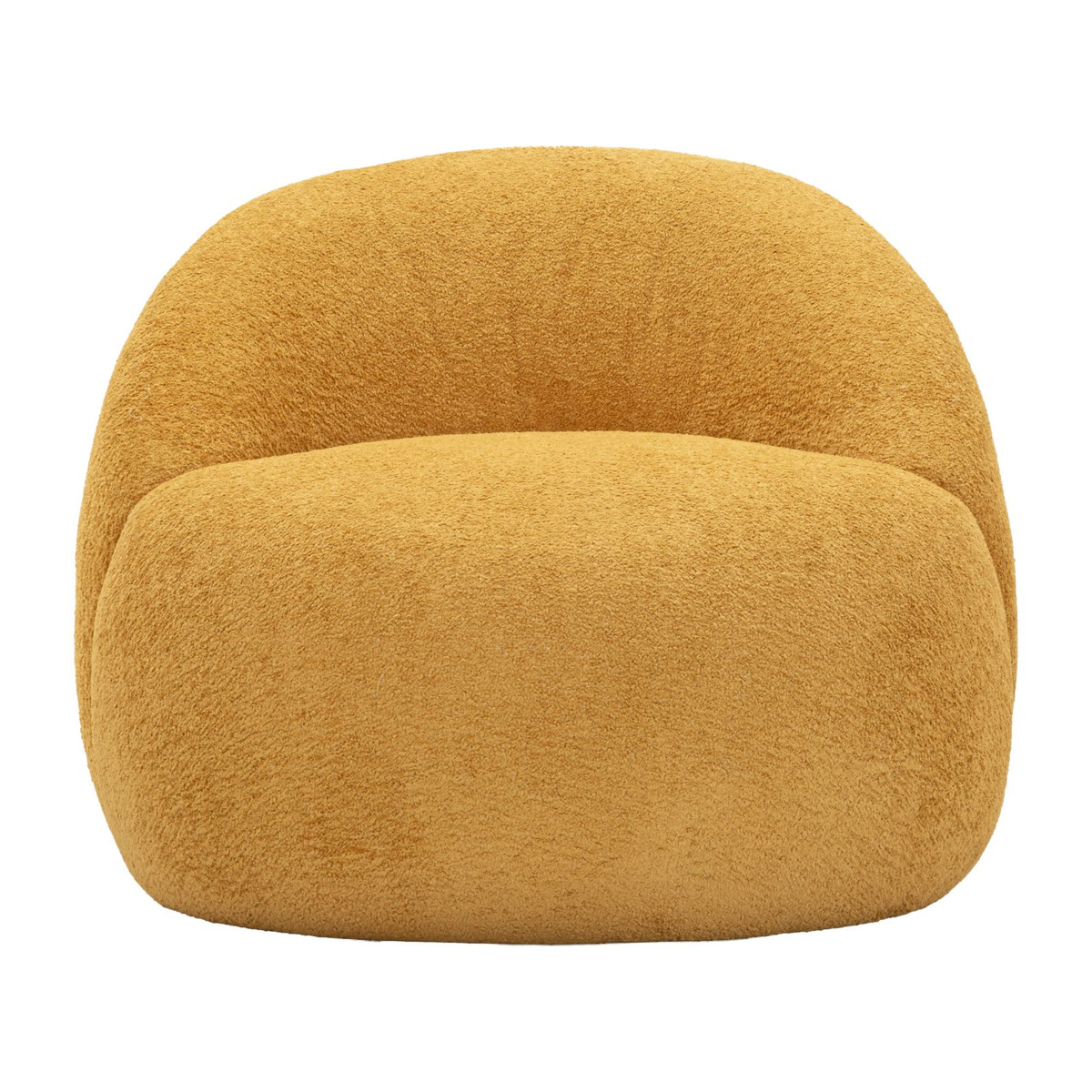 Kendra Home - Poltrona VKH1063, Giallo, 81x78x64 cm