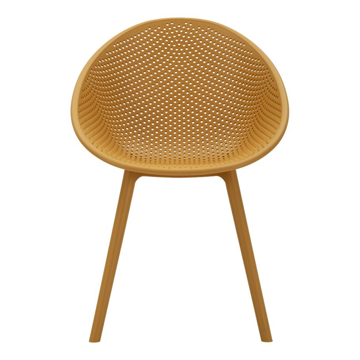 Kendra Home - Set di 2 Sedie VKH1084, Giallo, 59x59x83 cm