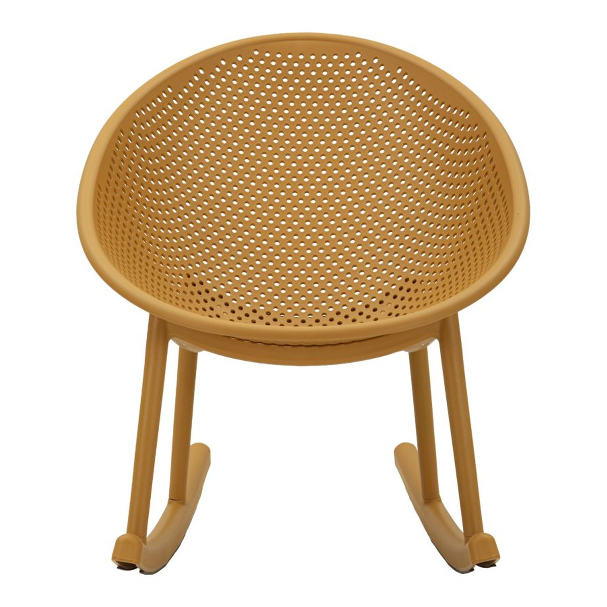 Kendra Home - Set di 2 Sedie a Dondolo VKH1086, Giallo, 66x88x80 cm