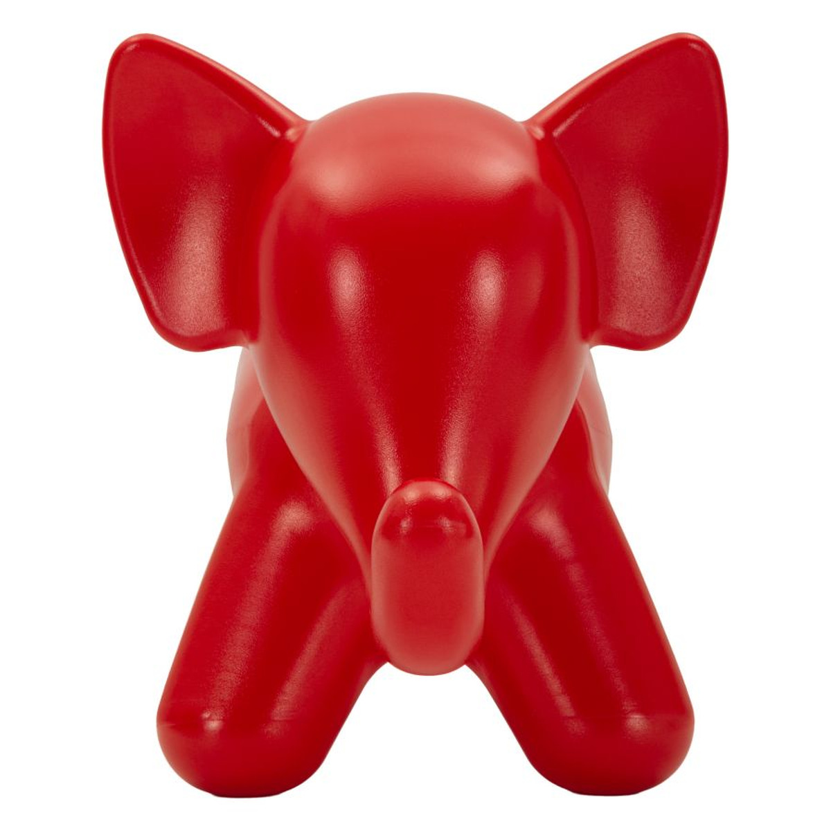 Kendra Home - Sgabello Basso Elefante 2, Rosso, 86x46x56 cm