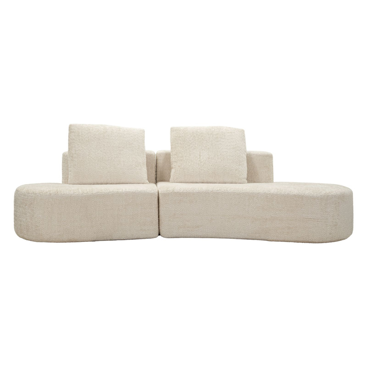 Kendra Home - Divano Letto VKH1116, Bianco, 238x92x78 cm
