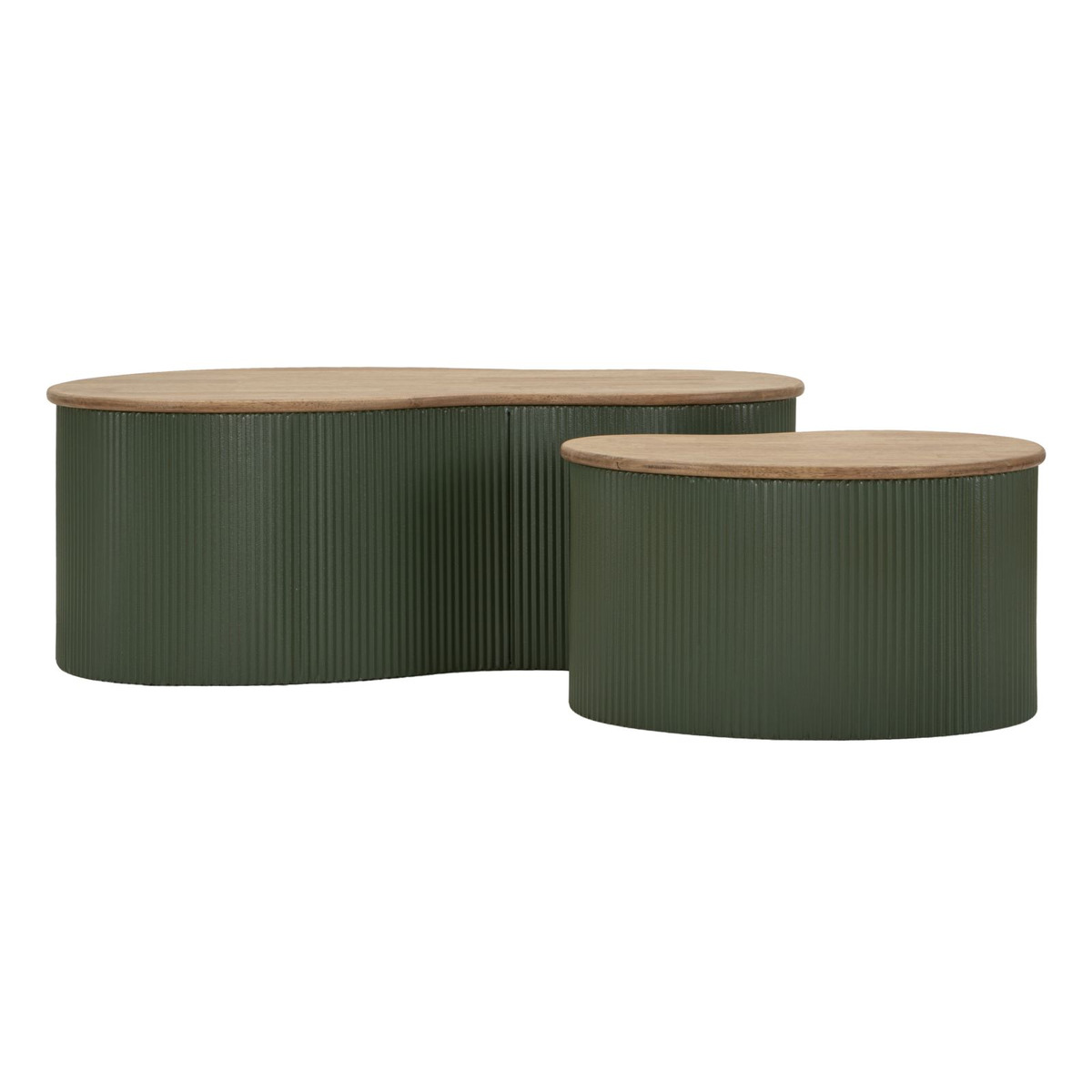 Kendra Home - Set di Tavolini VKH1119, Verde, 87x53x32 cm