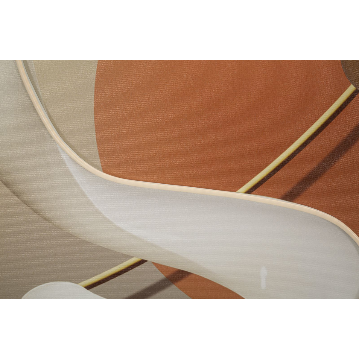 Kendra Home - Stampa su Tela con Cornice e LED Astratto 1, Multicolore, 80x4x120 cm