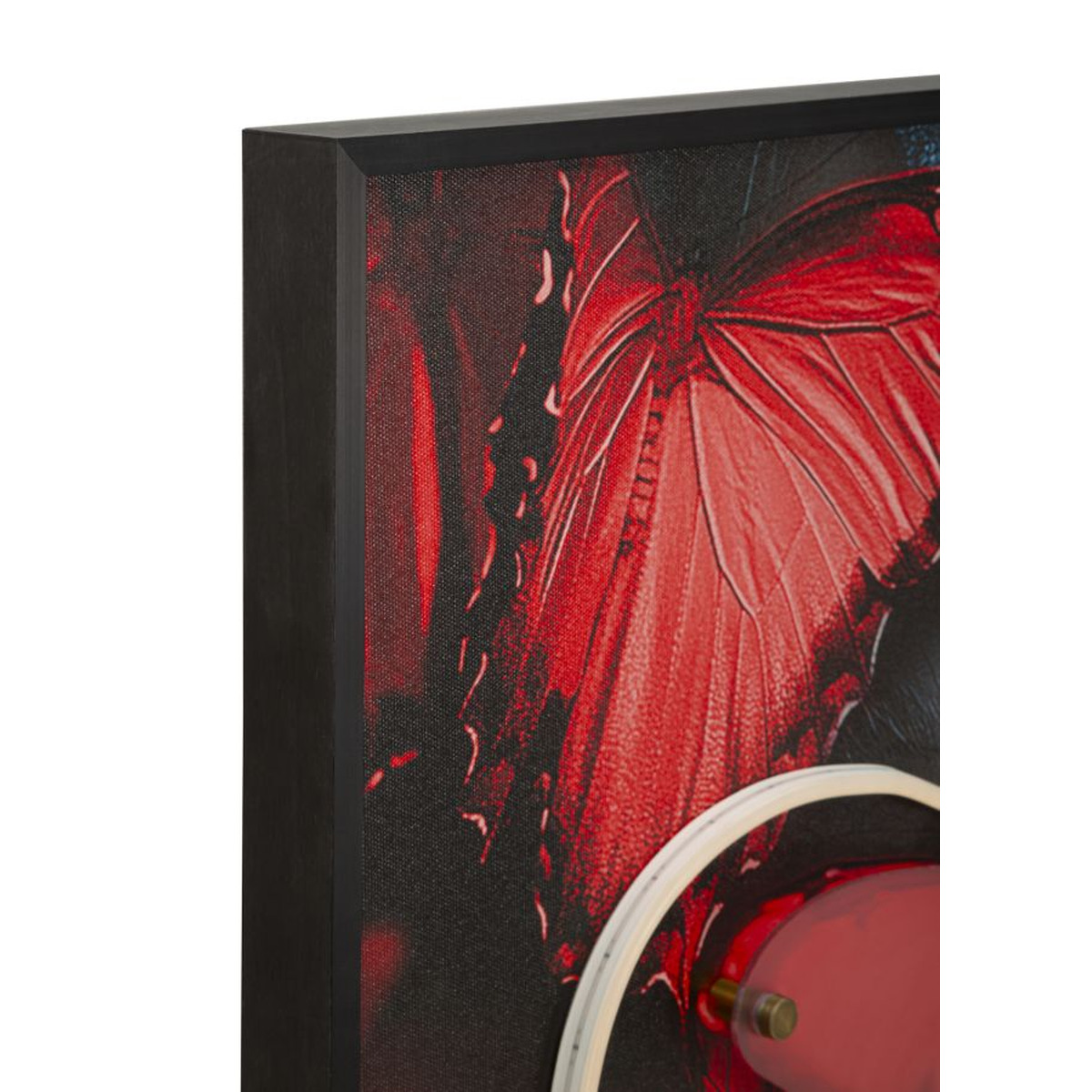 Kendra Home - Stampa su Tela con Cornice e LED Donna 18, Multicolore, 60x3,5x90 cm