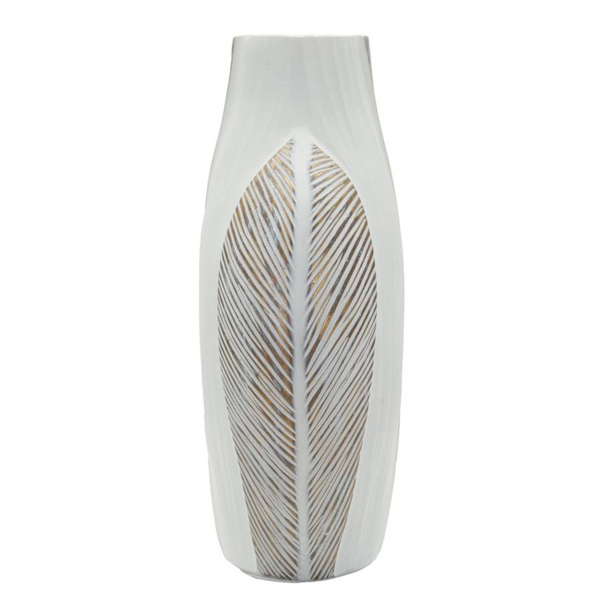 Kendra Home - Decorative Vase VKH1032, White, 27x11,5x31 cm