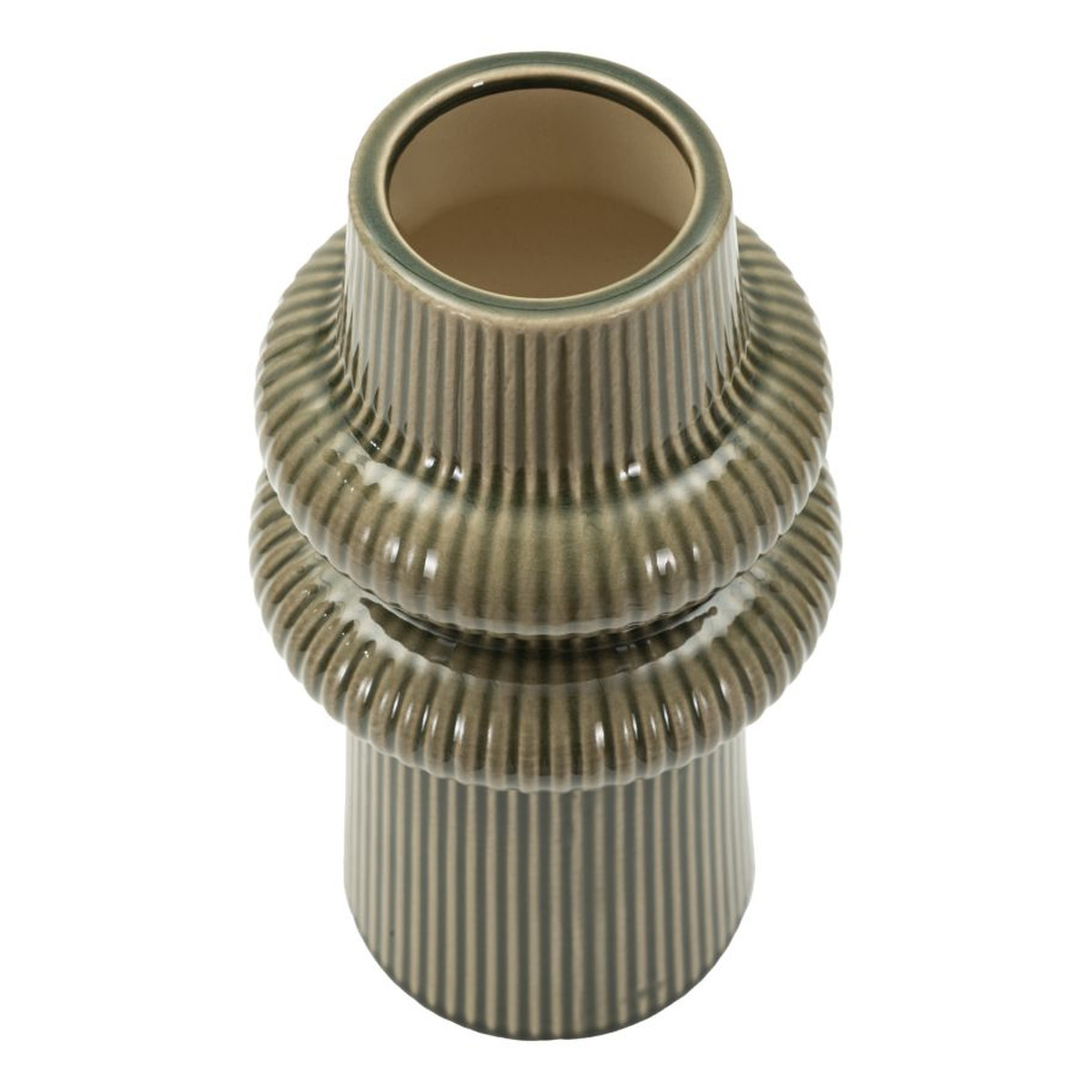 Kendra Home - Vaso Decorativo VKH1047, Verde, 13x13x25 cm