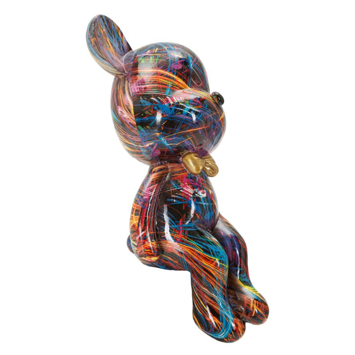 Kendra Home - Sculpture Baby Bear 1, Multicolor, 12,5x9,5x25 cm