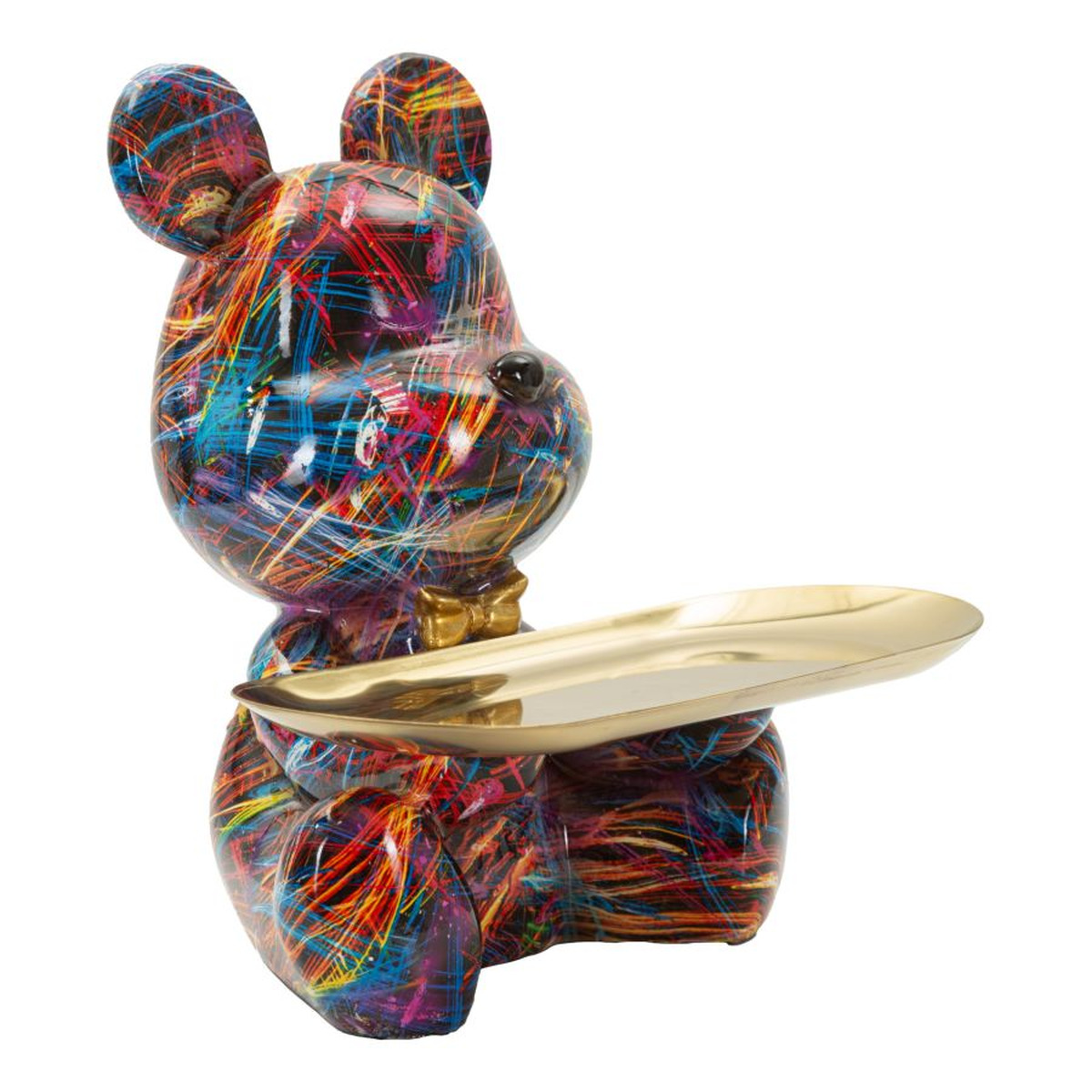 Kendra Home - Sculpture Baby Bear 2, Multicolor, 17x15x22,5 cm