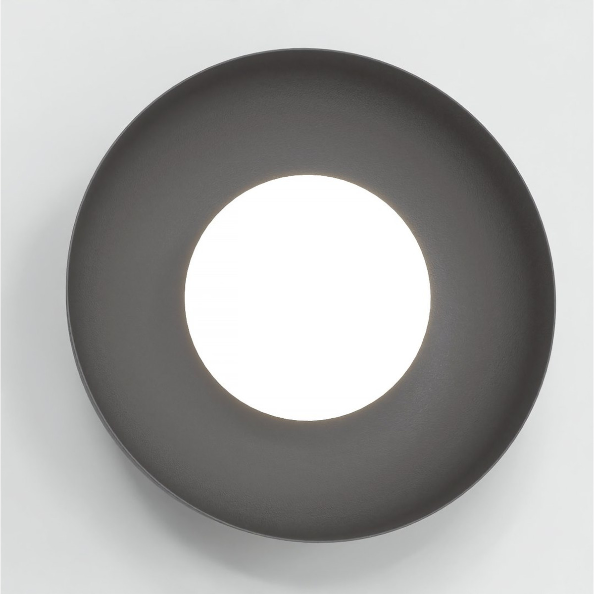 Lampada da parete Ozzy in acciaio nero opaco