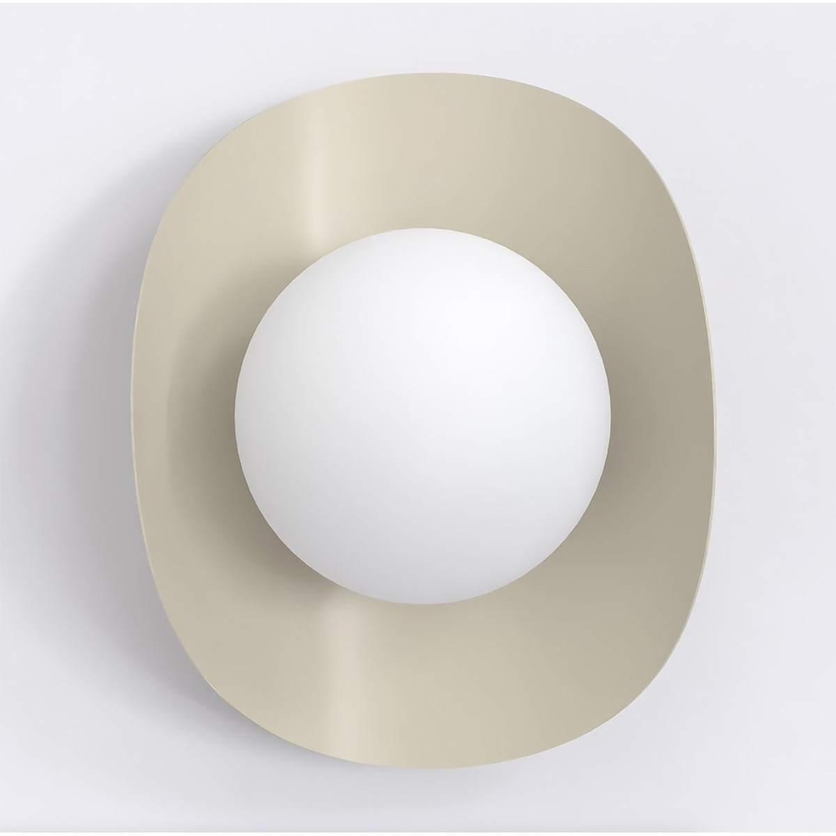 Lampada da parete Fiero Moka con diffusore in vetro
