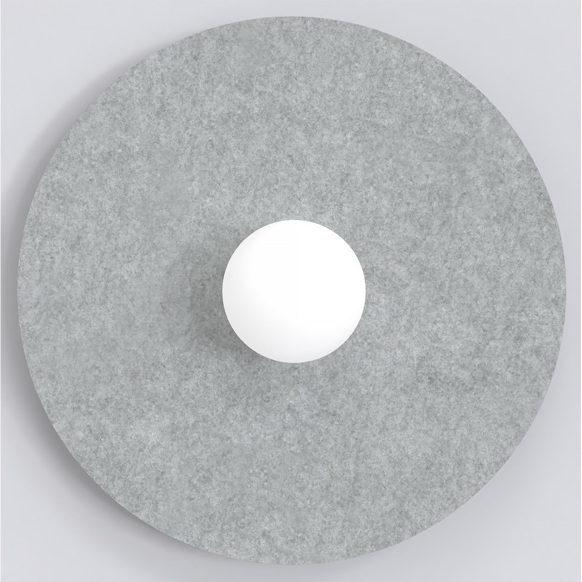 Lampada da soffitto CALMA in feltro grigio